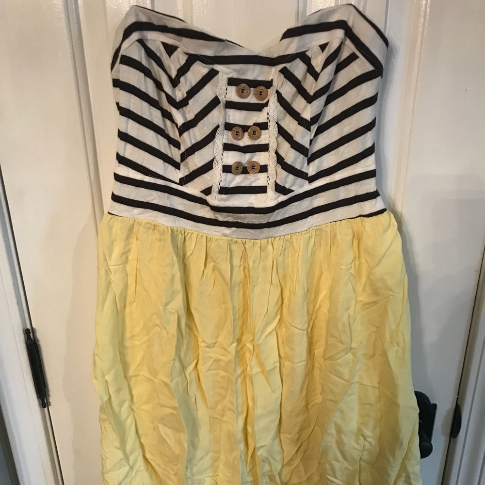 Yellow Striped Summer Dress ☀️